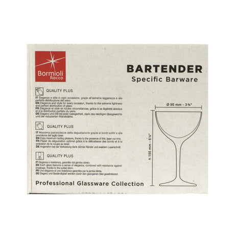 Coppa cocktail novecento bartender martini cl.23.5 bormioli rocco