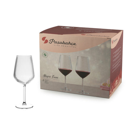 CALICE ALLEGRA FOCUS CL.49 VINO ROSSO EFFETTO OTTICO PASABAHCE
