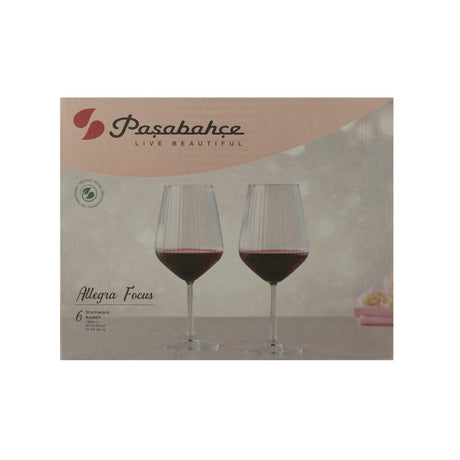 CALICE ALLEGRA FOCUS CL.49 VINO ROSSO EFFETTO OTTICO PASABAHCE