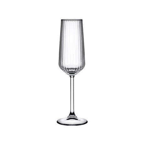 Calice allegra focus cl.19,5 flute champagne effetto ottico pasabahce
