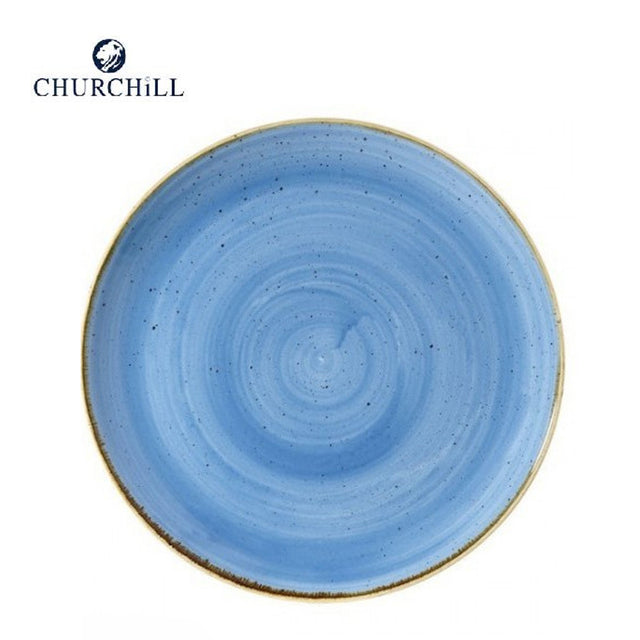 Piatto piano stonecast cm.28,8 cornflower blue churchill