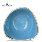 Piatto triangolare fondo stonecast cm.23,5 triangle coup cornflower