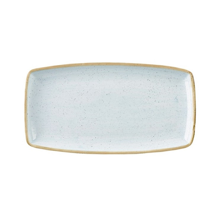 PIATTO RETTANGOLARE STONECAST CM.35X18.5 CORNFLOWER BLUE CHURCHILL