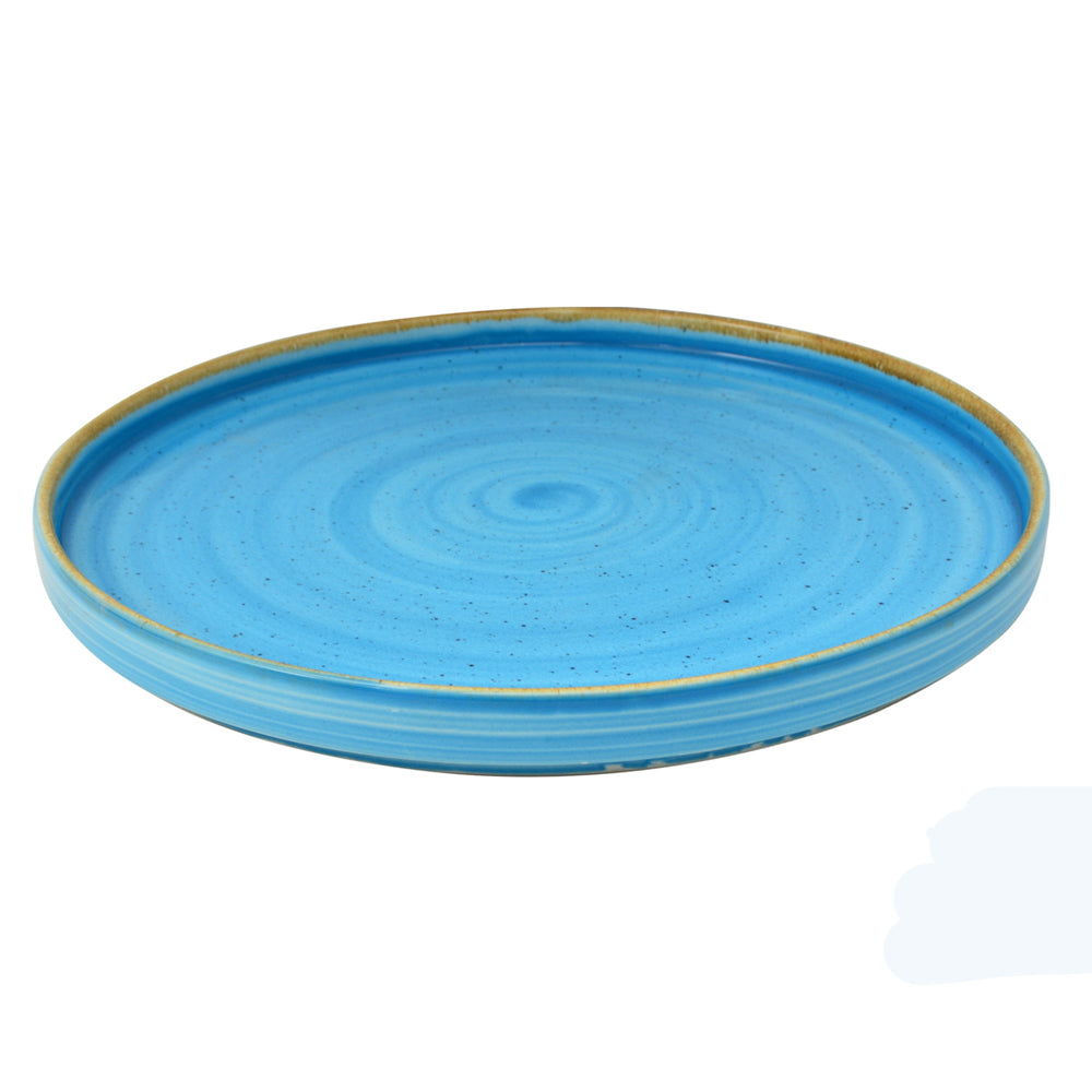 Piatto piano kaden ø cm.26 aqua blu sango