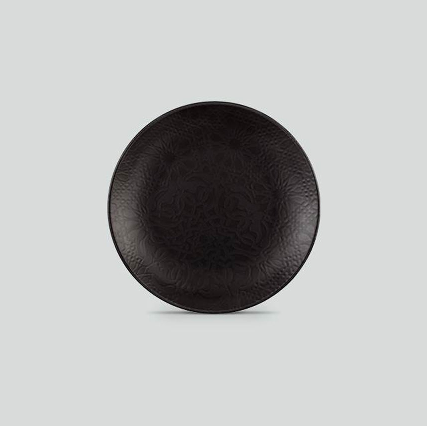 Piatto piano black matte cm.27 gural
