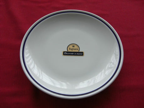 PIATTO DESSERT AZ FILO BLU CM.20 DEC.7420 TOGNANA