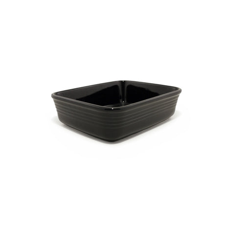Pirofila rettangolare gastro cm.27x20 h.6 nera mps