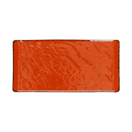 Piatto rettangolare vulcania veggie cm.30x15 arancio tognana