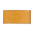 Piatto rettangolare vulcania veggie cm.30x15 giallo tognana
