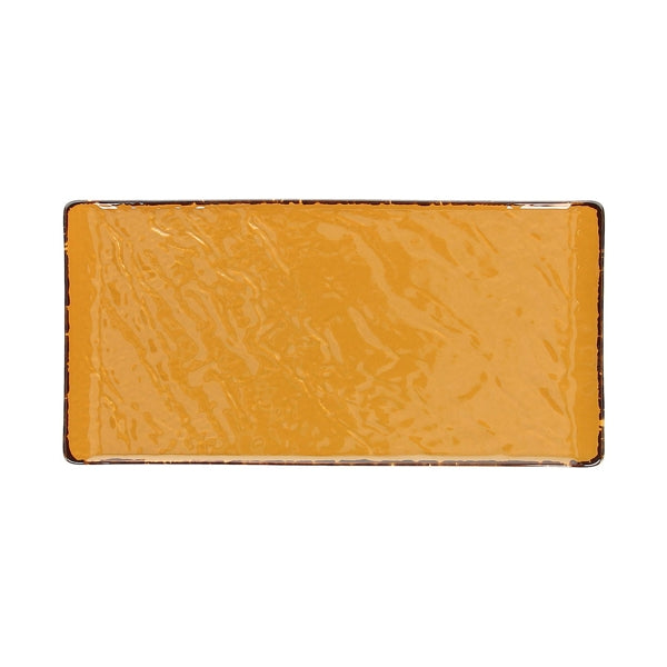 Piatto rettangolare vulcania veggie cm.30x15 giallo tognana