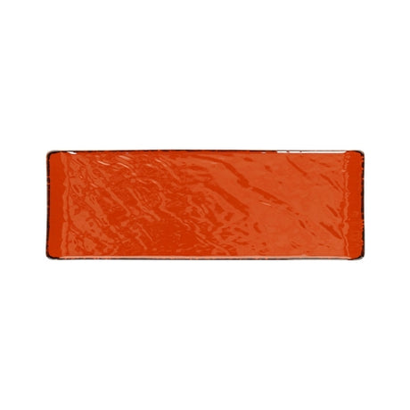 Piatto rettangolare vulcania veggie cm.30x10 arancio tognana
