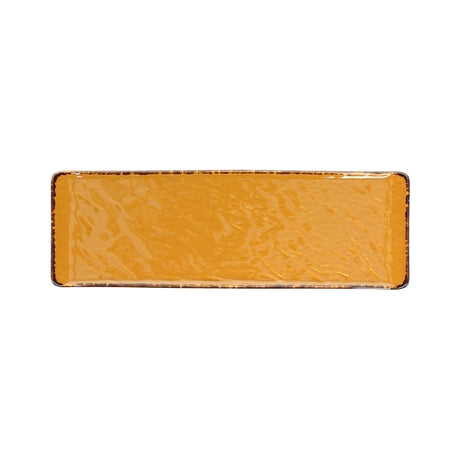 Piatto rettangolare vulcania veggie cm.30x10 giallo tognana