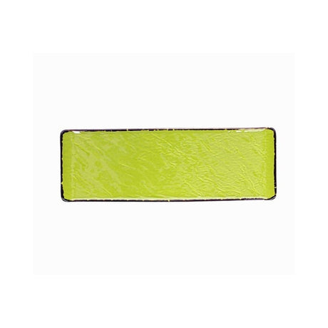 Piatto rettangolare vulcania veggie cm.30x10 verde lime tognana