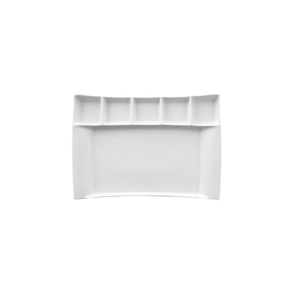 Piatto milano 6 scomparti tavolozza cm.37x26 gural