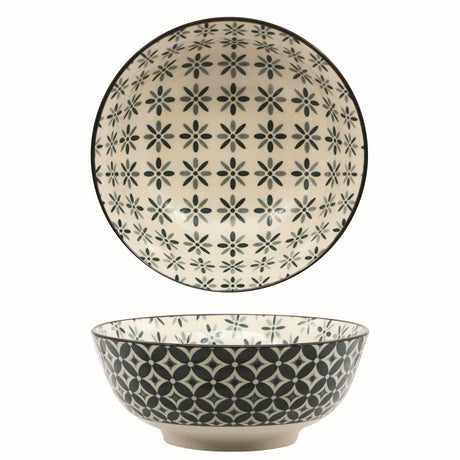 Coppetta mosaik con piede ø cm.12.7 set 8 pezzi con 4 decori assortiti