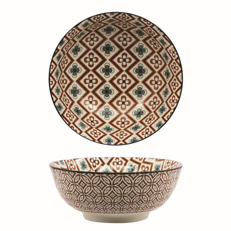 Coppetta mosaik con piede ø cm.12.7 set 8 pezzi con 4 decori assortiti