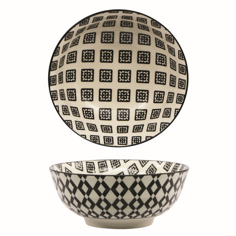 Coppetta mosaik con piede ø cm.12.7 set 8 pezzi con 4 decori assortiti
