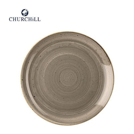 Piatto piano stonecast cm.28,8 peppercorn grey churchill