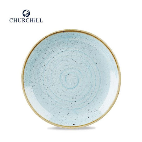 Piatto piano stonecast cm.26 duk egg blue churchill