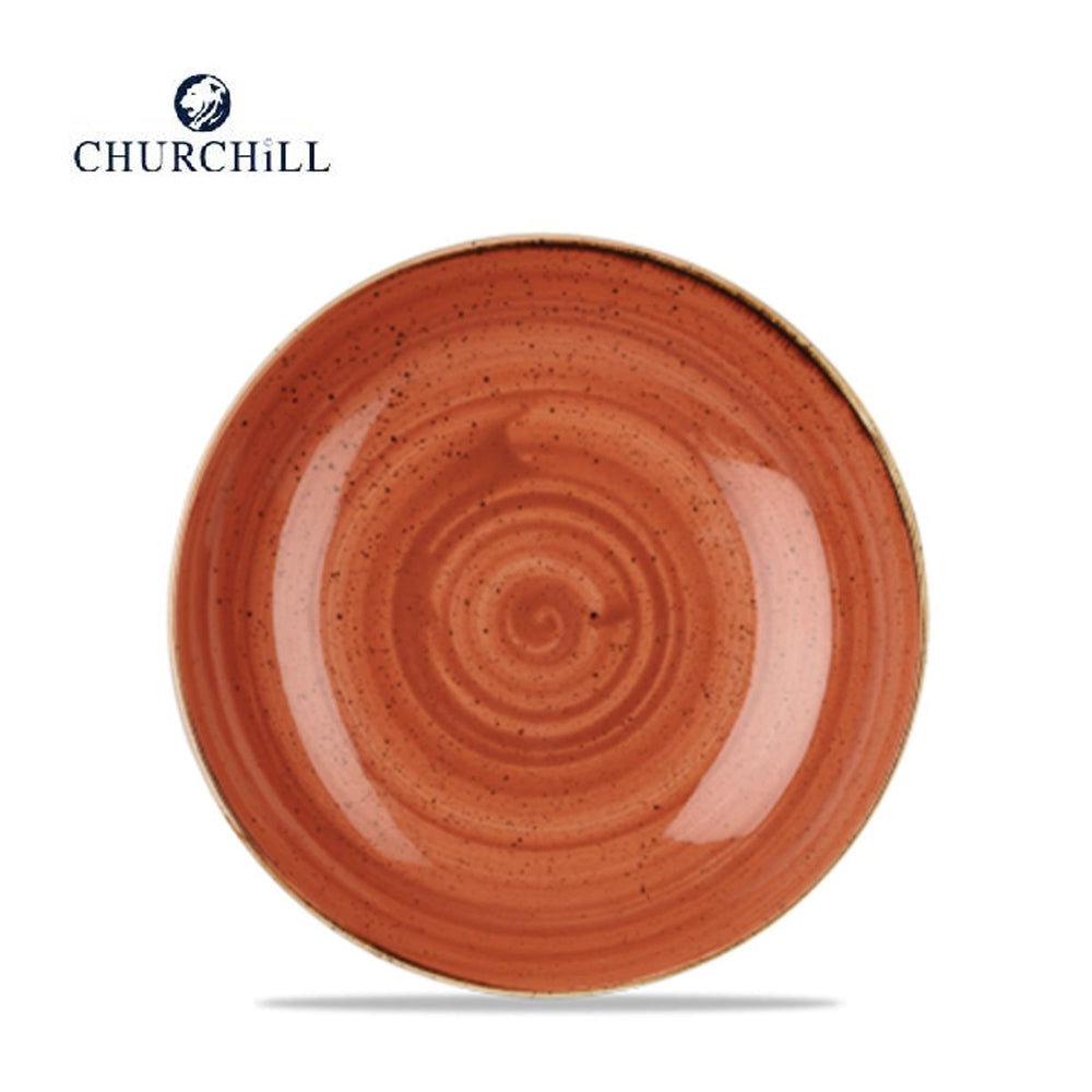 Piatto piano stonecast cm.26 spiced orange churchill