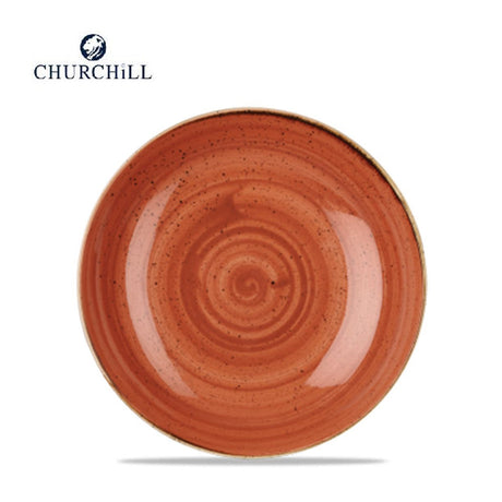 Piatto piano stonecast cm.26 spiced orange churchill