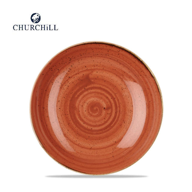 Piatto piano stonecast cm.26 spiced orange churchill
