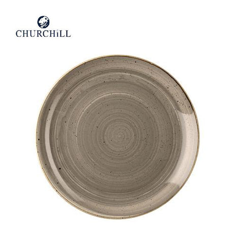 Piatto piano stonecast cm.26 peppercorn grey churchill
