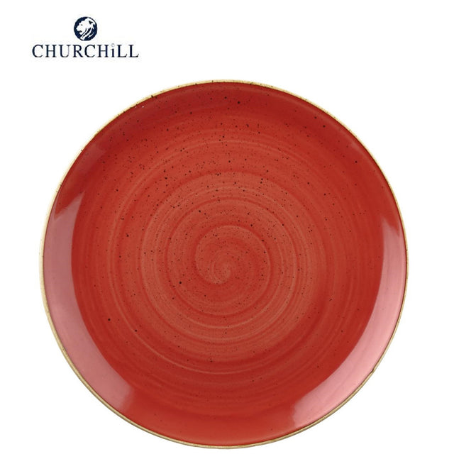 Piatto dessert stonecast cm.21,7 berry red churchill