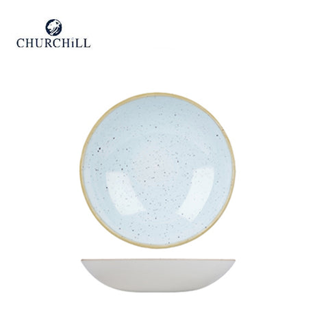 Piatto fondo stonecast cm.18,2 coup duck egg blue churchill