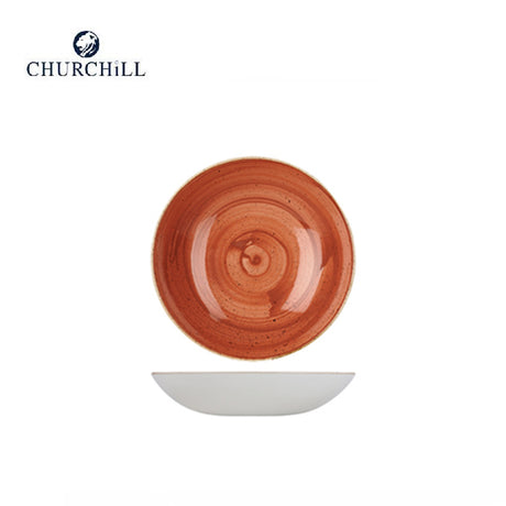 Piatto fondo stonecast cm.24,8 coup spiced orange churchill
