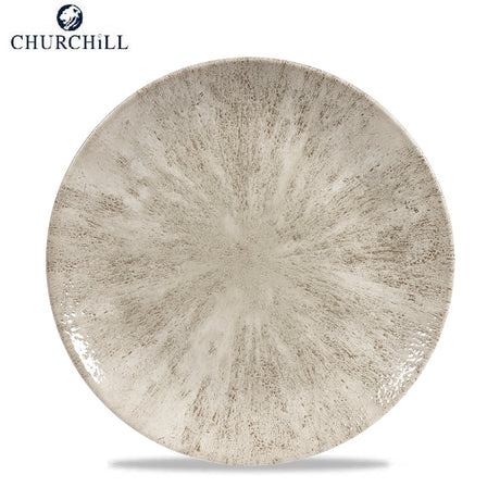Piatto piano studio prints stone cm.26 agate grey