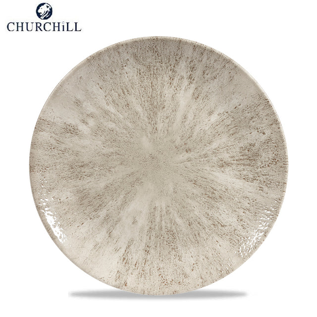 Piatto piano studio prints stone cm.26 agate grey