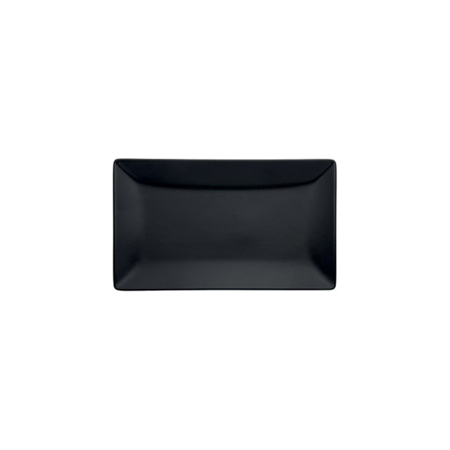 Piatto rettangolare tokio cm.34x22 stoneware nero opaco