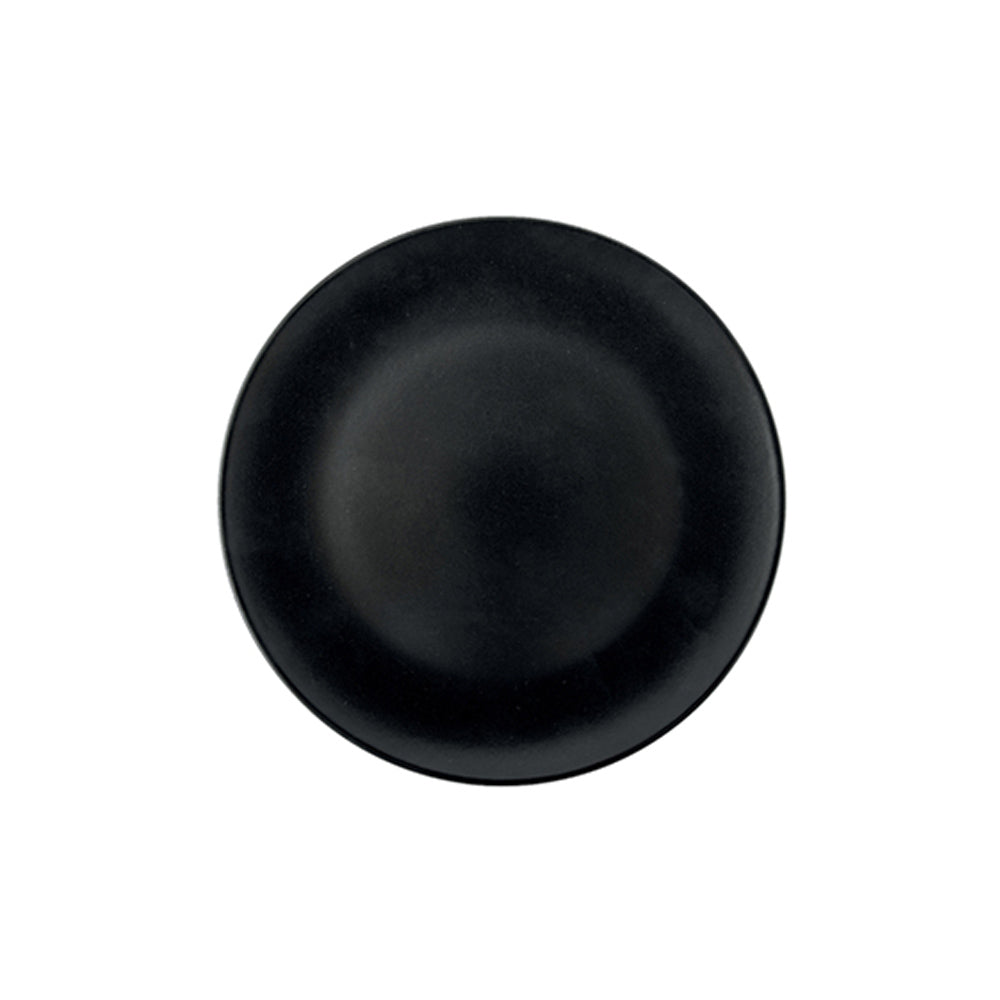 Piatto piano monaco ø cm.26 stoneware nero opaco