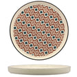 Piatto nordico mosaik ø cm.26,6 brown