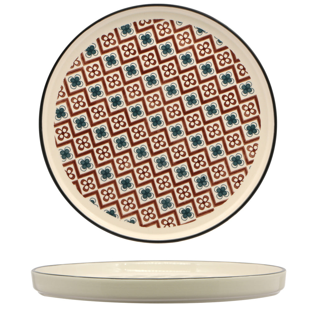 Piatto nordico mosaik ø cm.21 brown