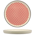 Piatto nordico mosaik ø cm.21 red