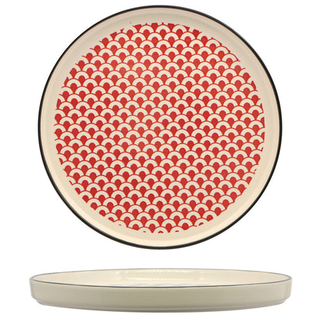 Piatto nordico mosaik ø cm.21 red
