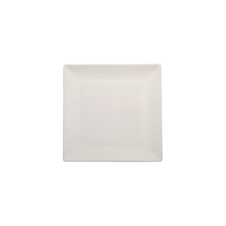 Piatto dessert boston cm.18x18 stoneware bianco opaco