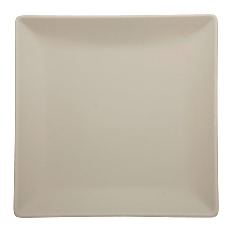 Piatto dessert boston cm.18x18 stoneware sabbia