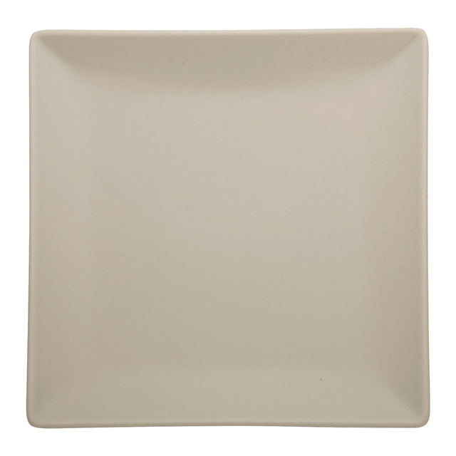Piatto dessert boston cm.18x18 stoneware sabbia