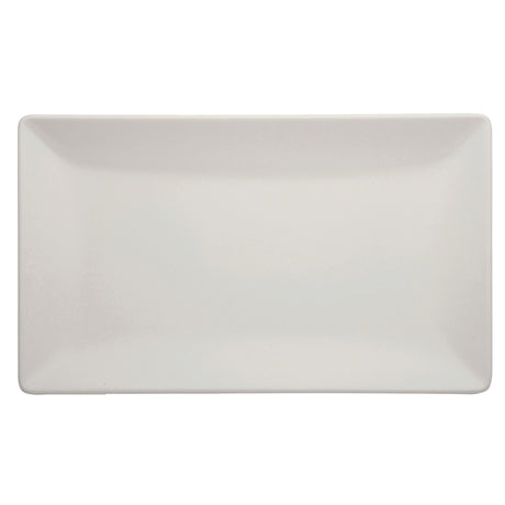 Piatto rettangolare tokio cm.20x13 stoneware bianco opaco