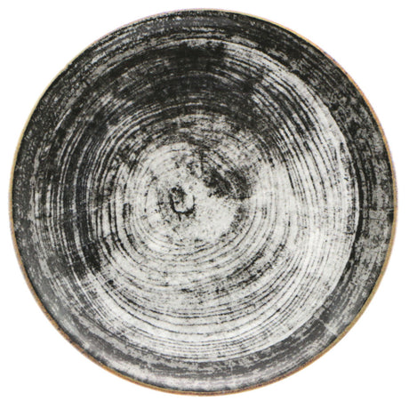 PIATTO PIANO BLACK ROUND CM.28 SATURNIA
