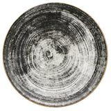 Piatto dessert black round cm.21 saturnia