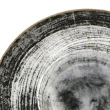 Piatto dessert black round cm.21 saturnia