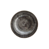 Piatto fondo black round ischia cm.23 saturnia