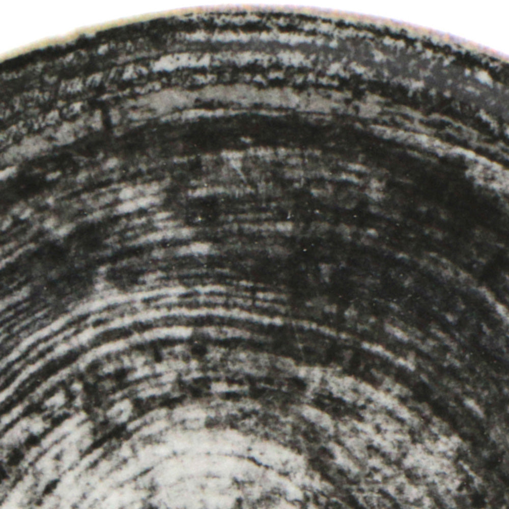 Piatto fondo black round ischia cm.23 saturnia