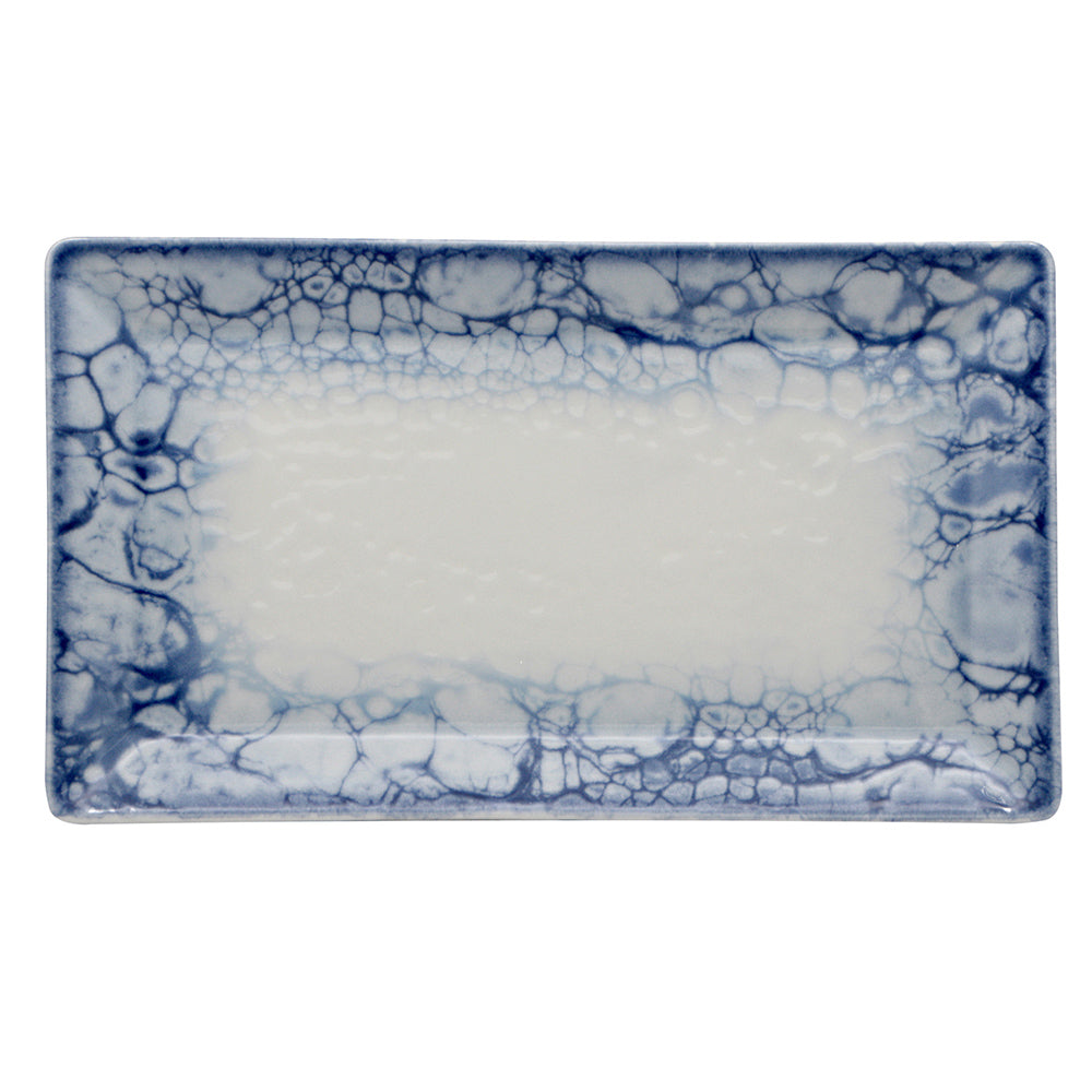 Piatto rettangolare bubbles cm.29x17.5 saturnia