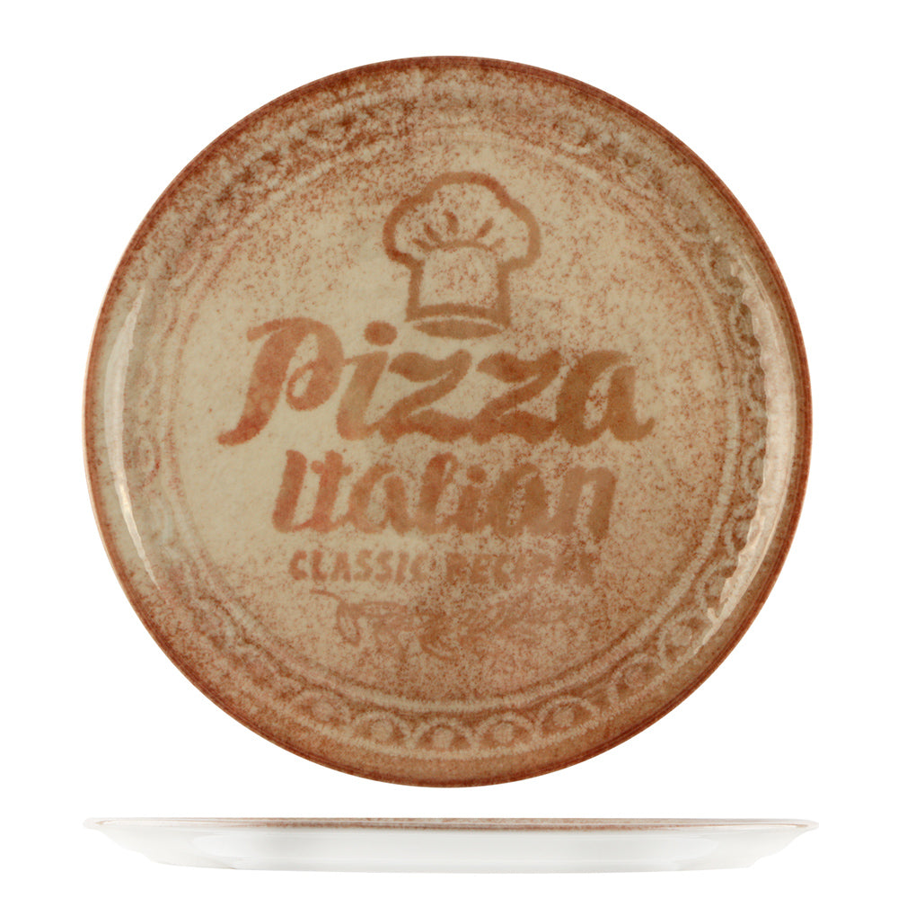 Piatto pizza recipes cm.33 terracotta saturnia