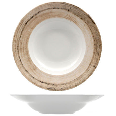 Piatto pasta napoli bowl tree tabacco cm.26,5 saturnia